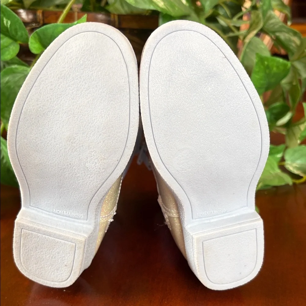 Girls Shimmer Daisy Western Boots with Character Accent - Picture 3 of 10